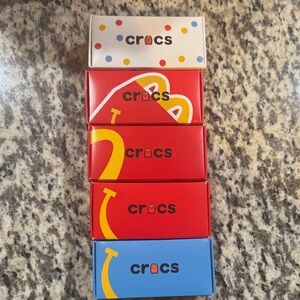 McDonald’s CROCS Miniature Keychains # 1,3,4,5,6 Happy Meal Toys Set